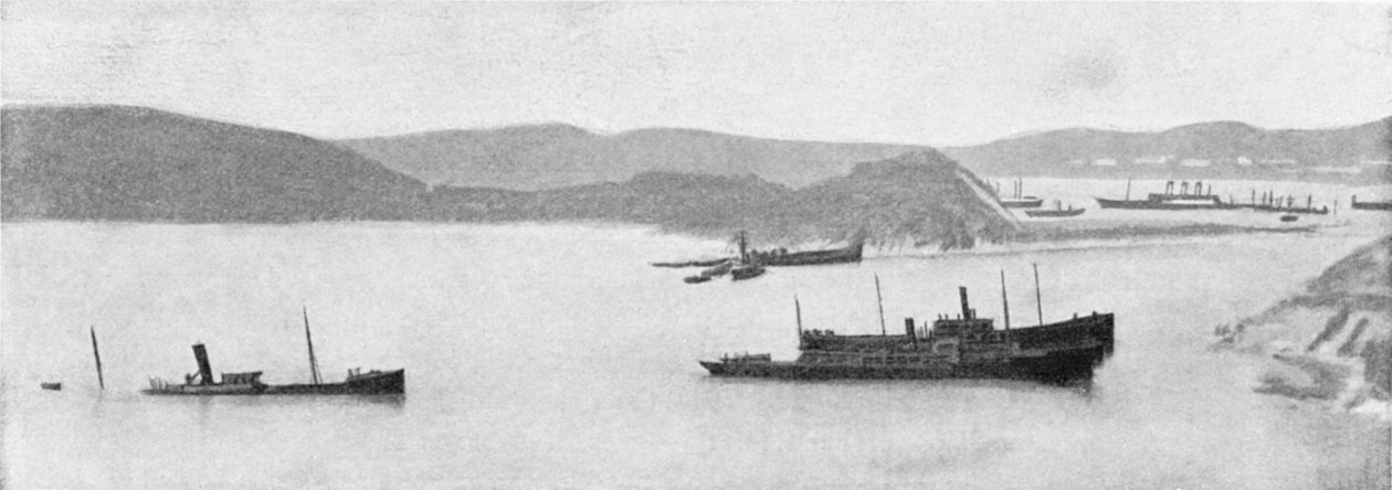 Sjunkna japanska fartyg, rysk-japanska kriget, 1904-5 av Unbekannt
