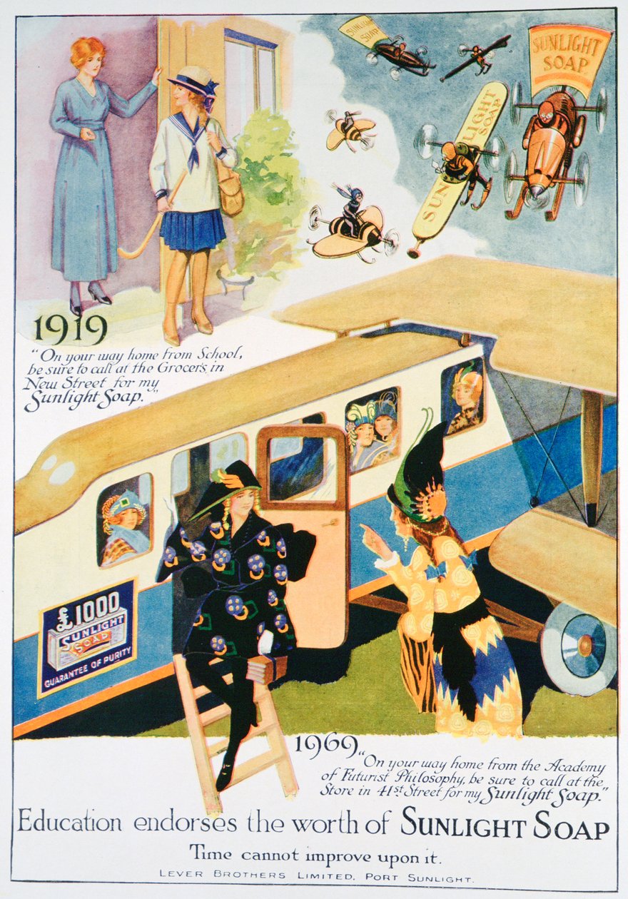 Sunlight tvålannons, 1919 av Unbekannt
