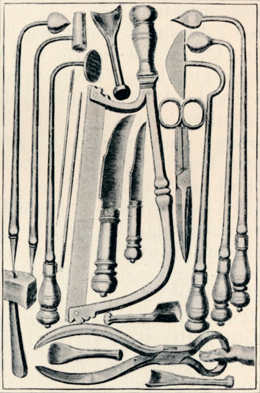 Kirurgiska instrument, 1639, 1903 av Unbekannt