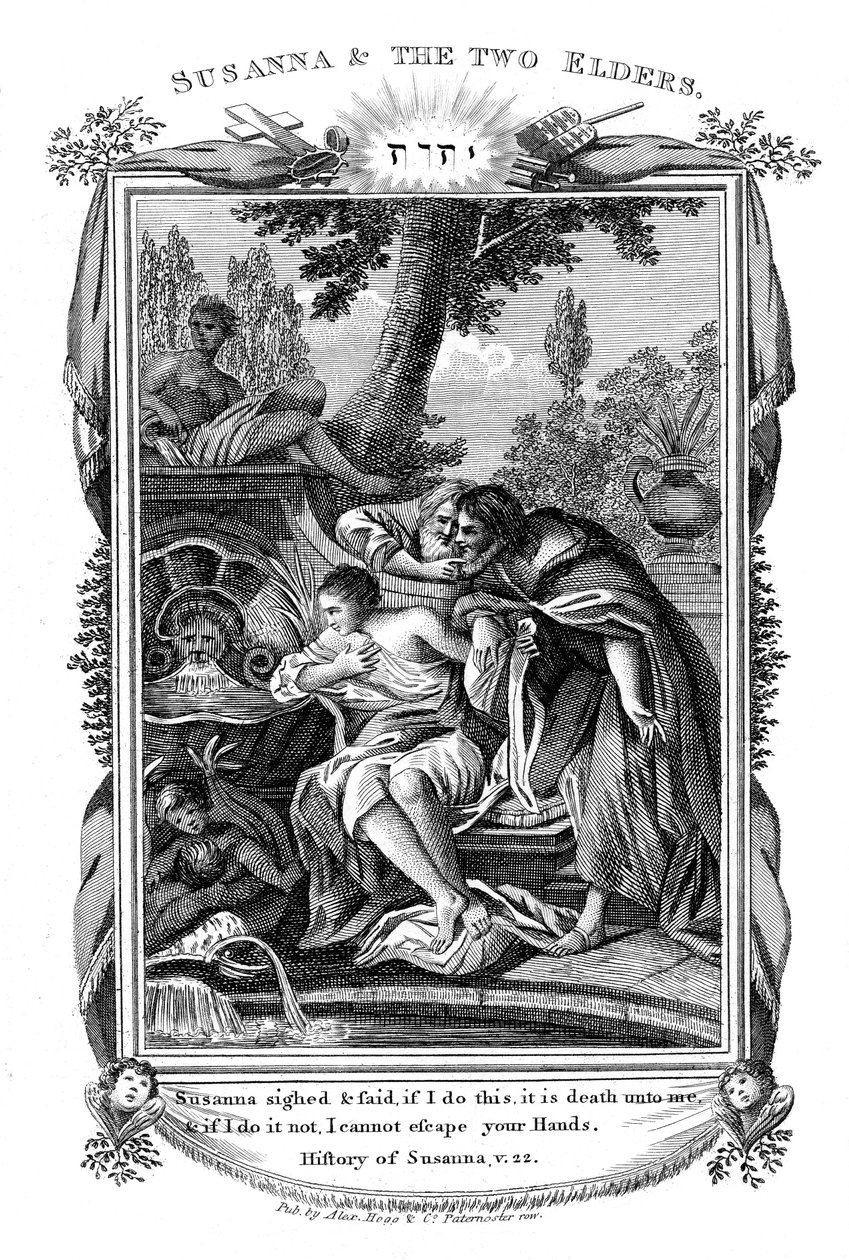 Susanna och de två äldre, c1804 av Unbekannt
