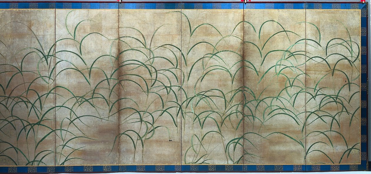 Japanskt pampas gräs G ras, ca. 1525. av Unbekannt