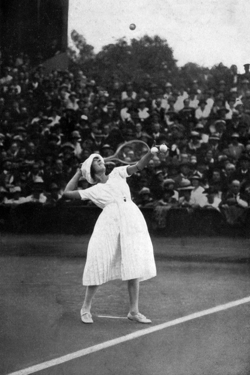 Suzanne Lenglen vann sitt första mästerskap i Wimbledon, 1919, 1930 av Unbekannt
