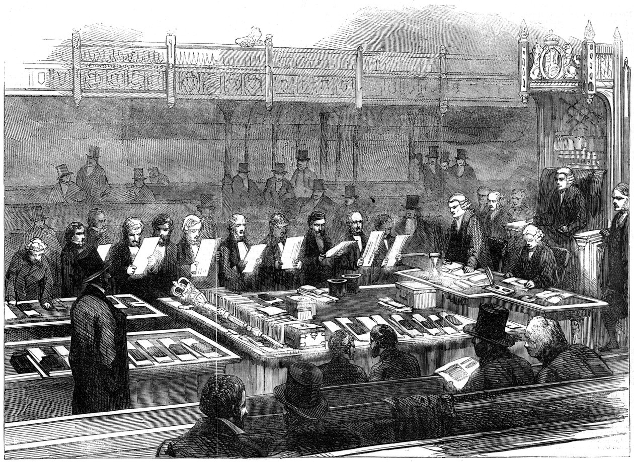 Svära i ledamöter av den nya riksdagen, 1800-talet av Unbekannt