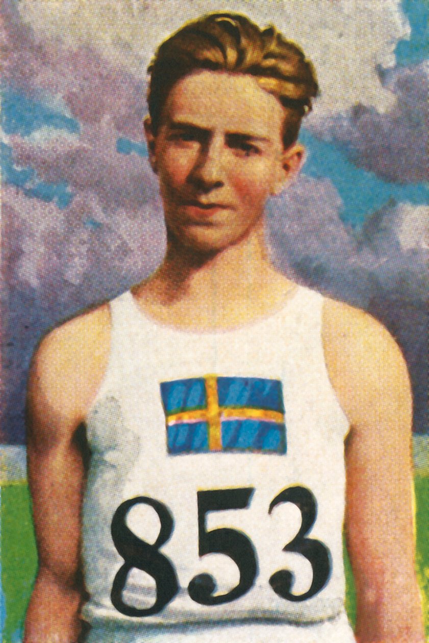 Svenske spjutkastaren Erik Lundquist, 1928. av Unbekannt