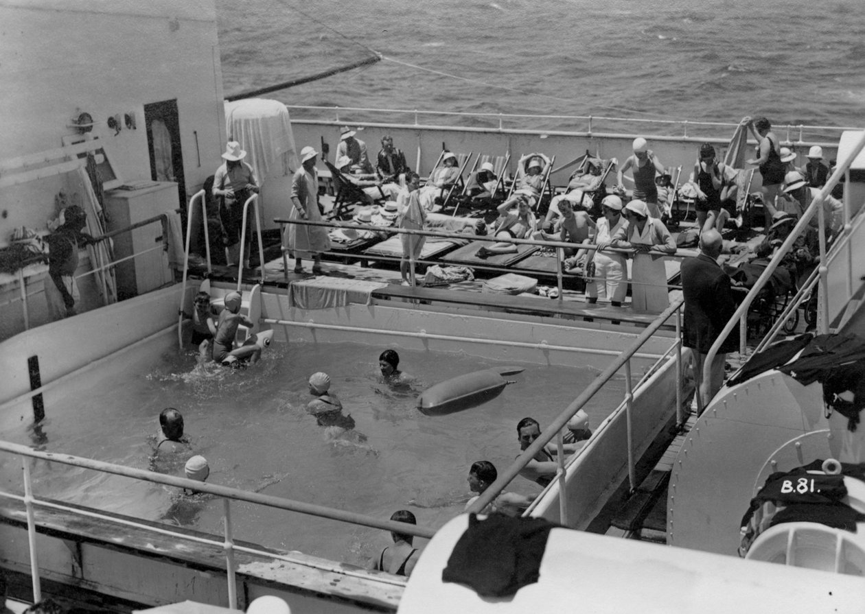 Simbassäng ombord på RML Atlantis, c1929-c1939 av Unbekannt
