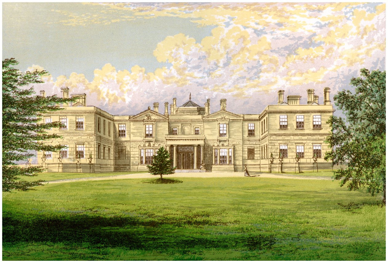 Swithland Hall, Leicestershire, hem för Earl of Lanesborough, c1880 av Unbekannt
