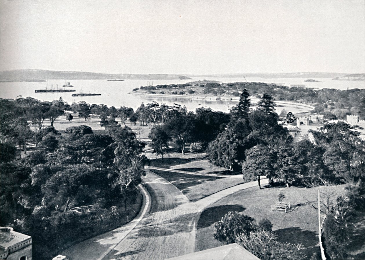 Sydney Harbour and Botanical Gardens, c1900. av Unbekannt