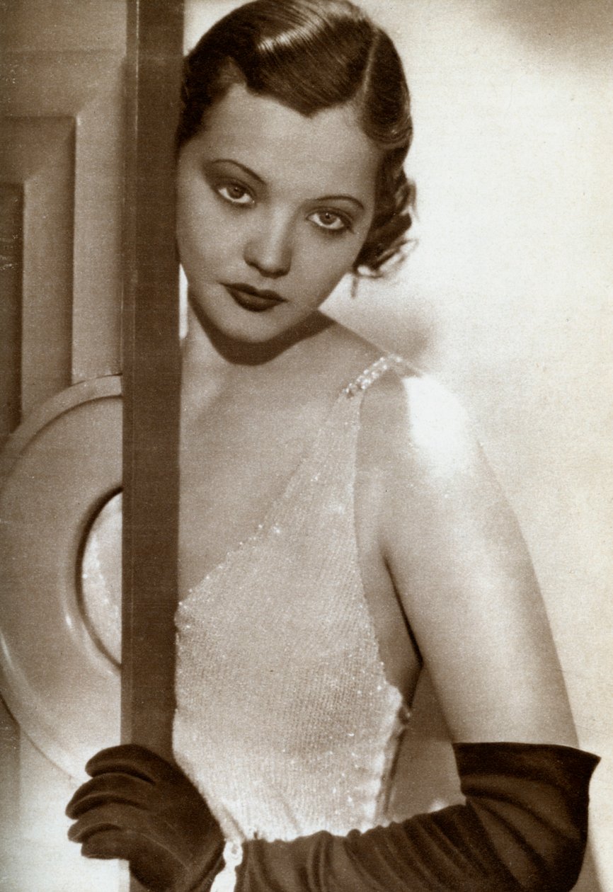 Sylvia Sidney, amerikansk skådespelerska, 1933 av Unbekannt