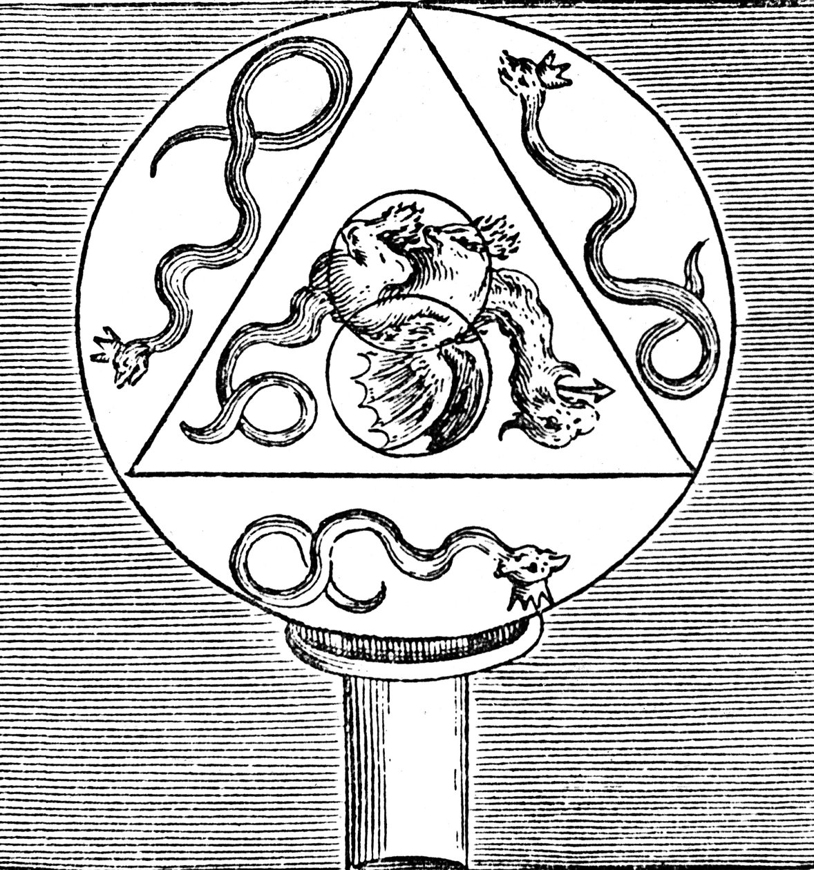 Symboler för syntesen av det stora verket, 1678 av Unbekannt