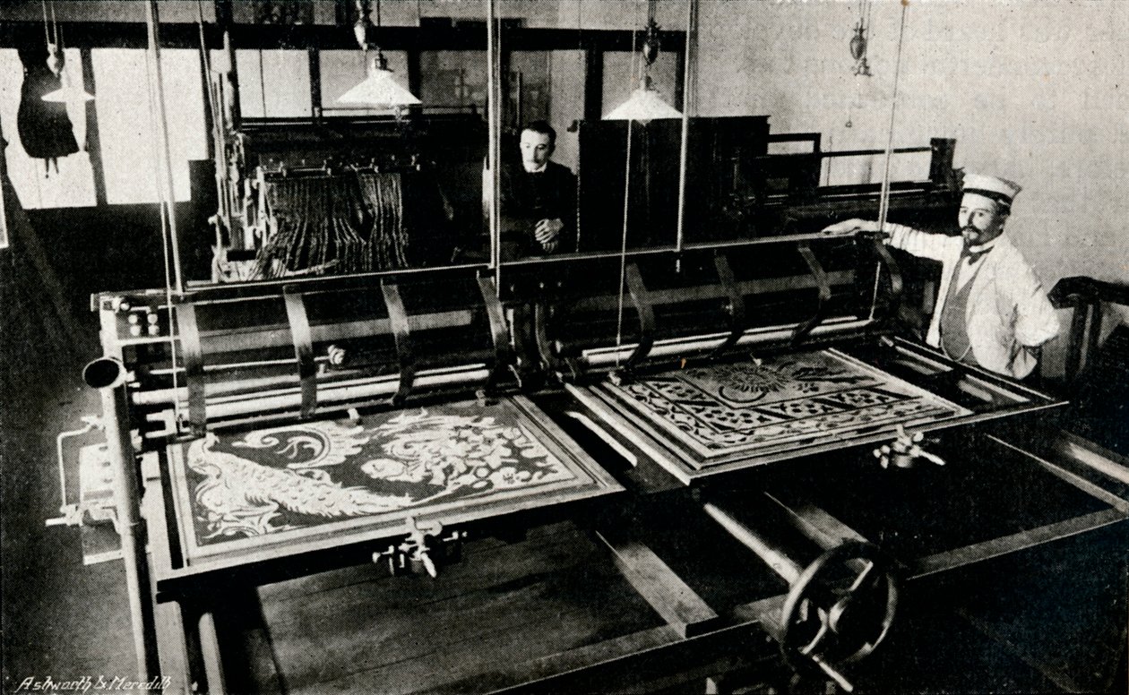 Szczepaniks elektriska kortskärningsmaskin, c1903 av Unbekannt