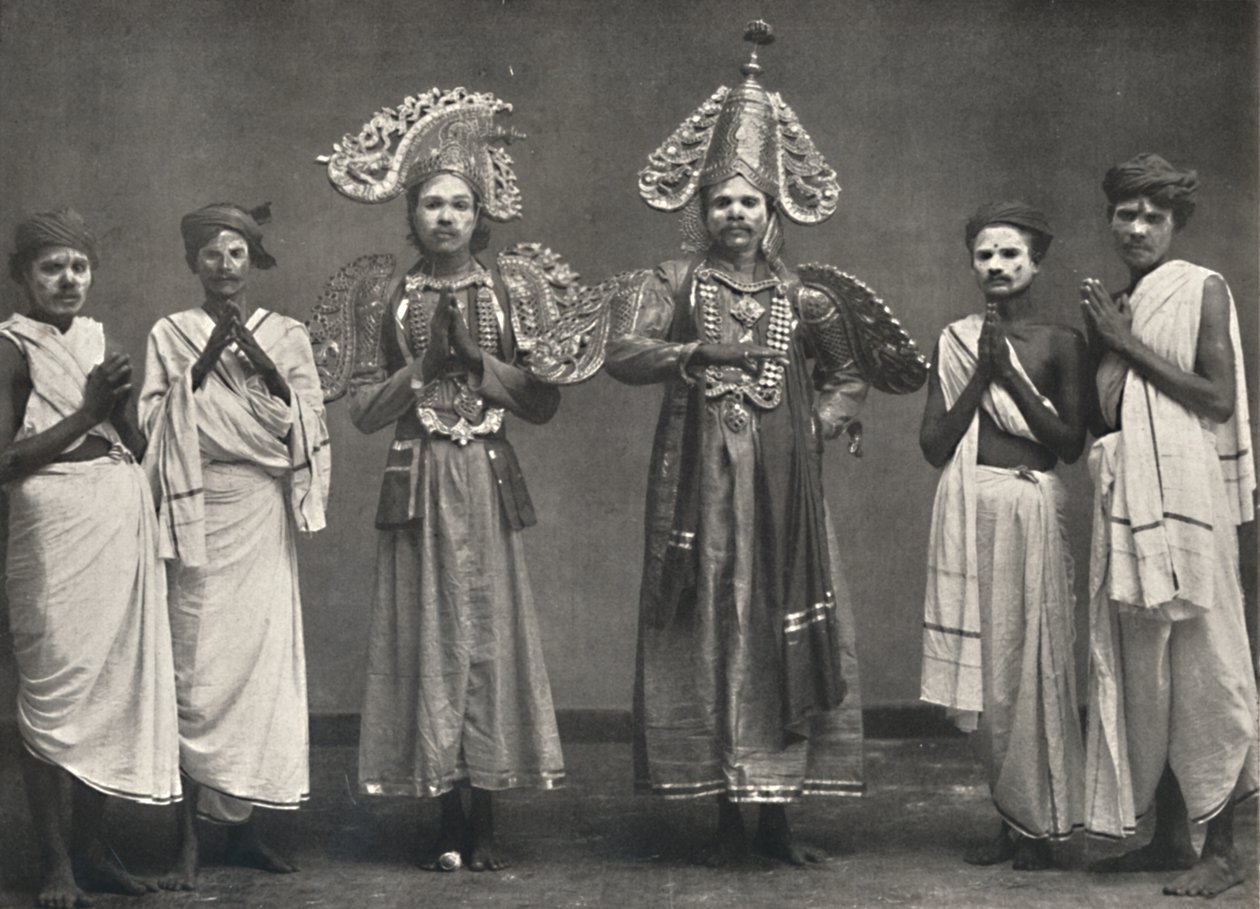 Scen från Shakuntalavilasa, Shakuntalas pjäs, 1926 av Unbekannt