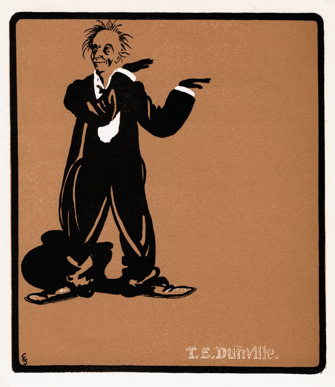 TE Dunville 1868-1924, engelsk sångare och komiker, sent 1800-tal av Unbekannt