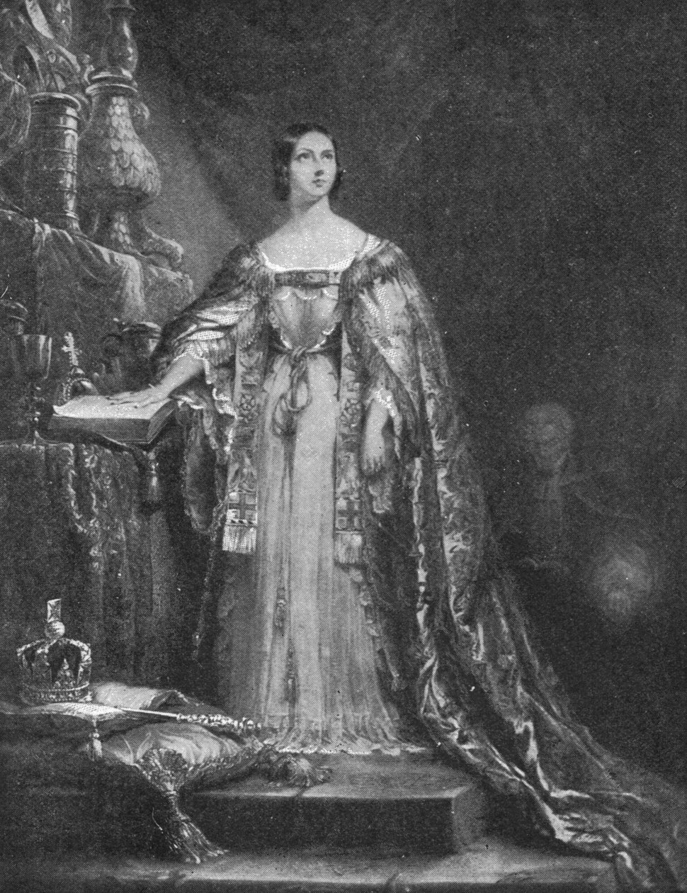Avlade eden att upprätthålla den protestantiska tron vid hennes kröning, 28 juni 1838, 1901. av Unbekannt