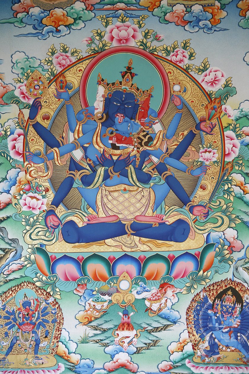 Tantrism: Tibetansk tantrisk gudinna. Kopan kloster, Kathmandu, Nepal av Unbekannt