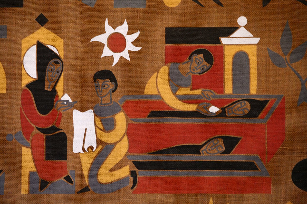 Gobeläng i Saint-Pierre de Solesmes kloster: Life of Saint Benedict, Solesmes, Frankrike av Unbekannt
