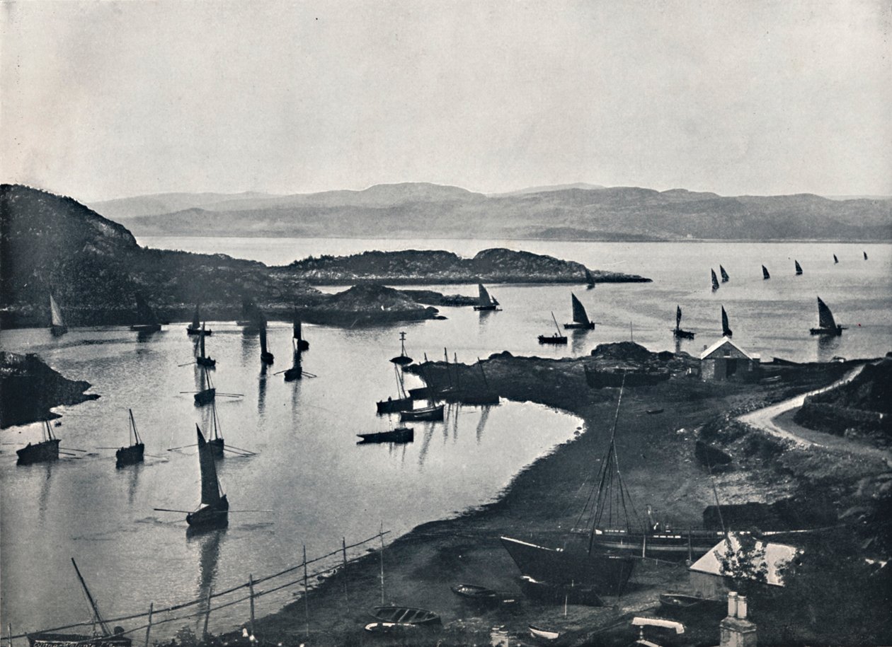 Tarbert - Fiskebåtar på väg ut, 1895 av Unbekannt