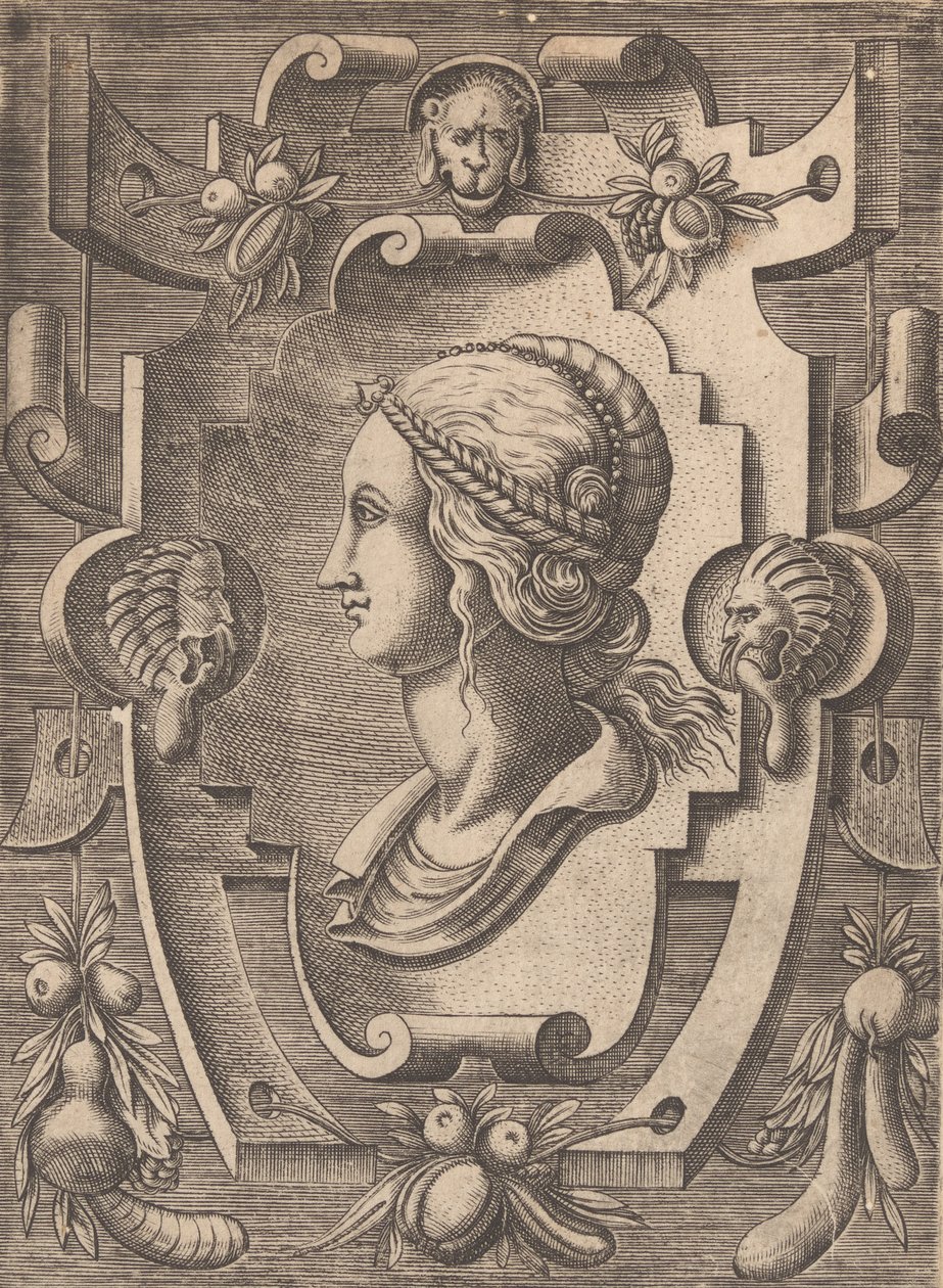 Plaketter och andra prydnadsföremål av olika och nyckfulla uppfinningar Kartuscher och andra prydnadsföremål o ..., 1773. av Unbekannt