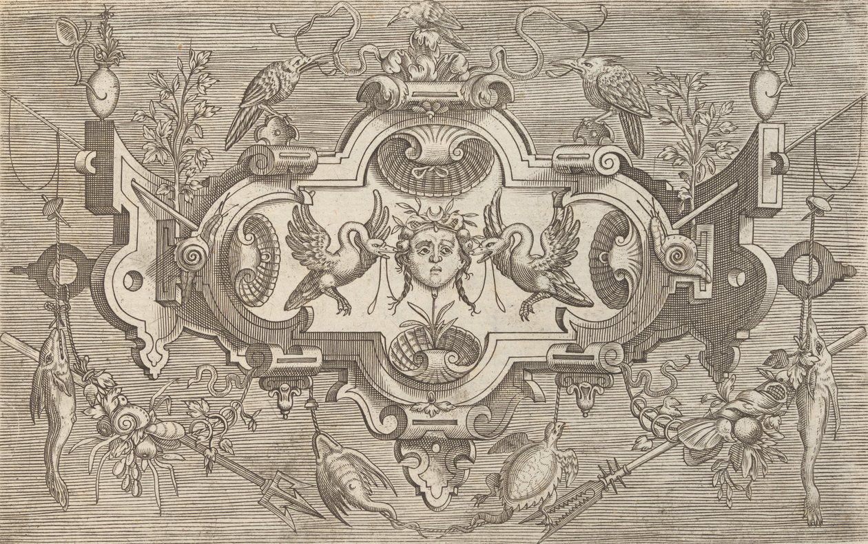 Plaketter och andra prydnadsföremål av olika och nyckfulla uppfinningar Kartuscher och andra prydnadsföremål o ..., 1773. av Unbekannt