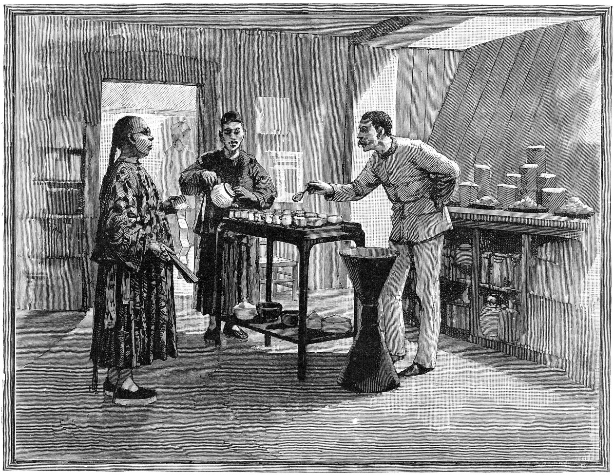 Smakar te i Kina, 1888 av Unbekannt
