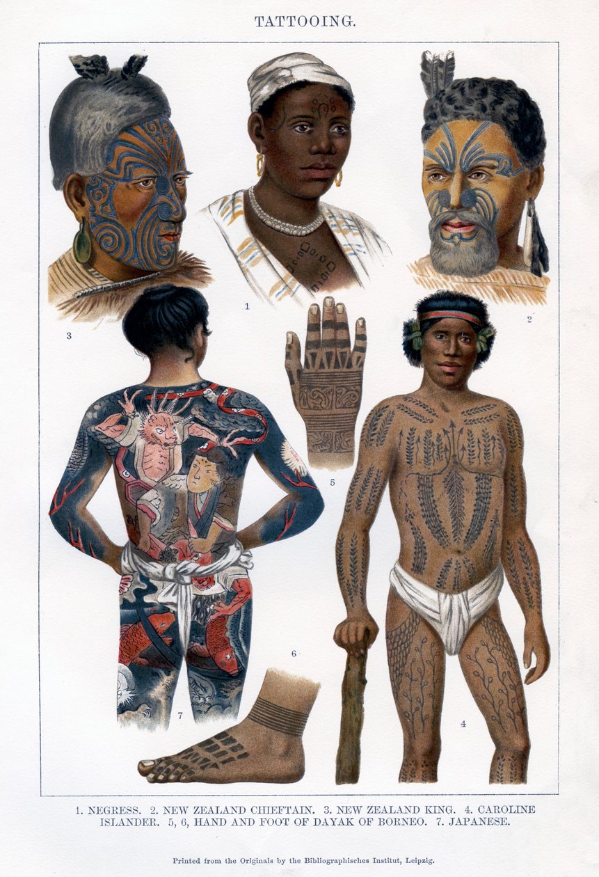 Tatuering, 1800-1900 av Unbekannt