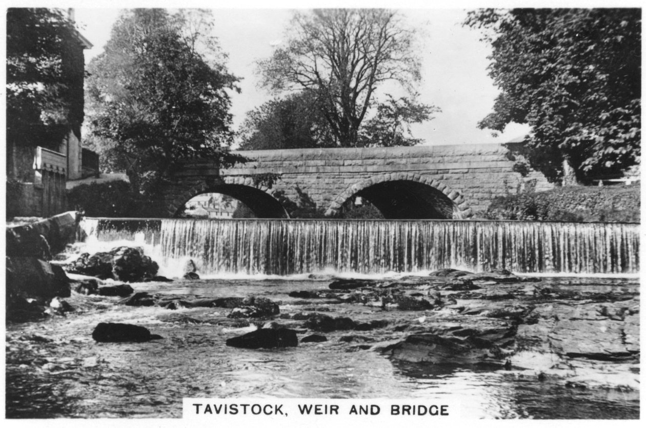 Tavistock, damm och bro, 1937 av Unbekannt