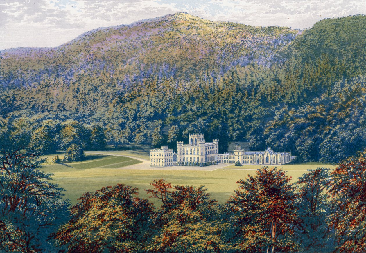 Taymouth Castle, Skottland, sent 1800-tal av Unbekannt