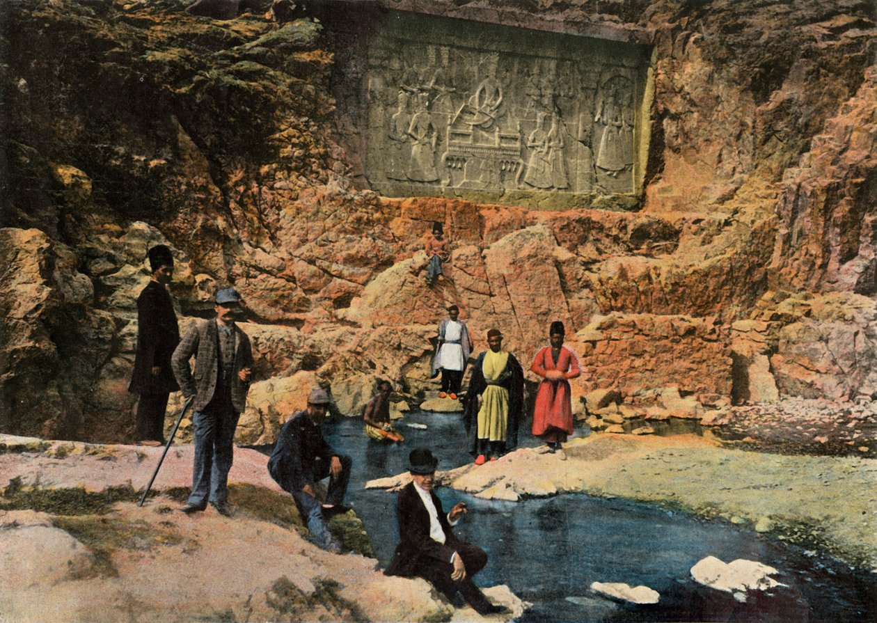 Chechan Ali. Shah Fath Ali och hans barn, ättlingar till Fath Ali Shah, 1900. av Unbekannt