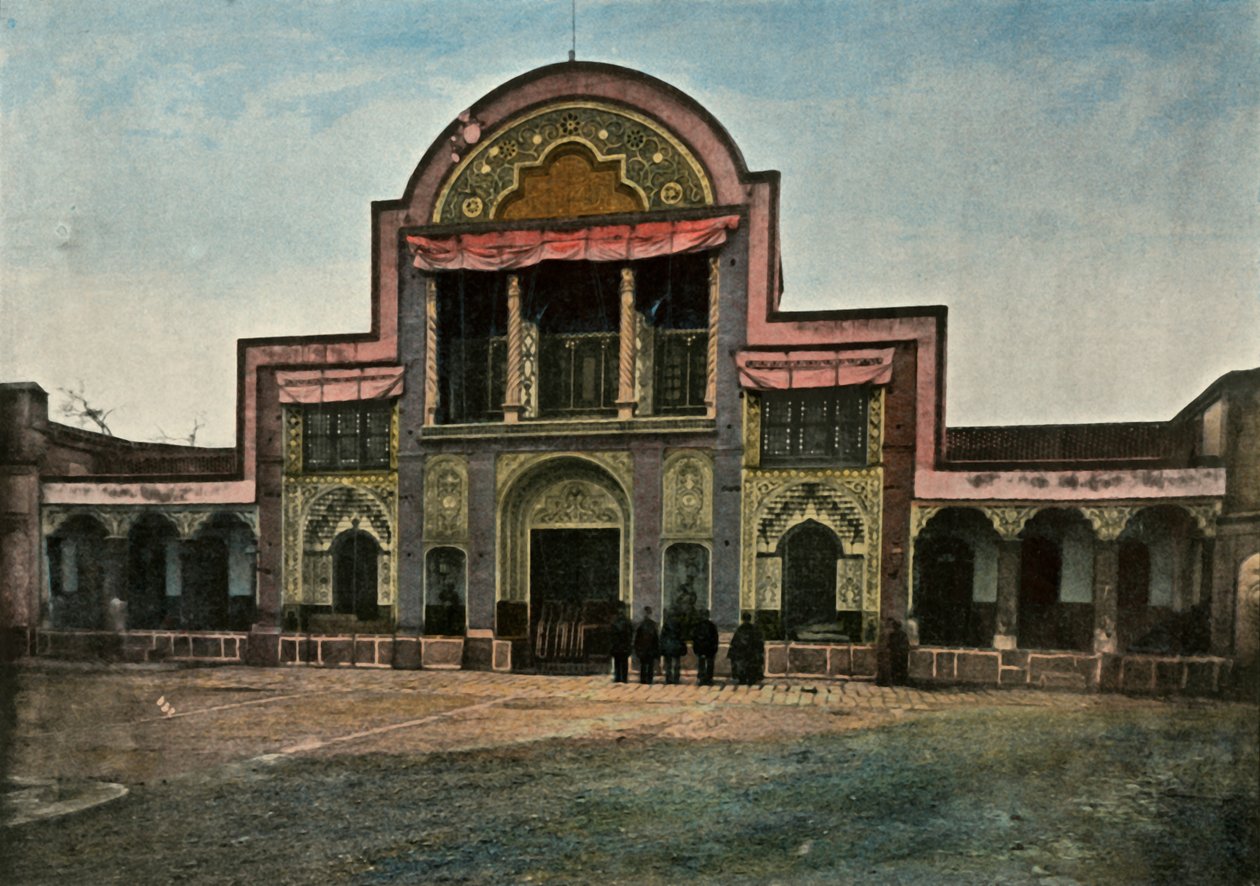 Teheran. Porte Du Palais Du Shah, Porten till Shahens palats - Teheran, 1900. av Unbekannt