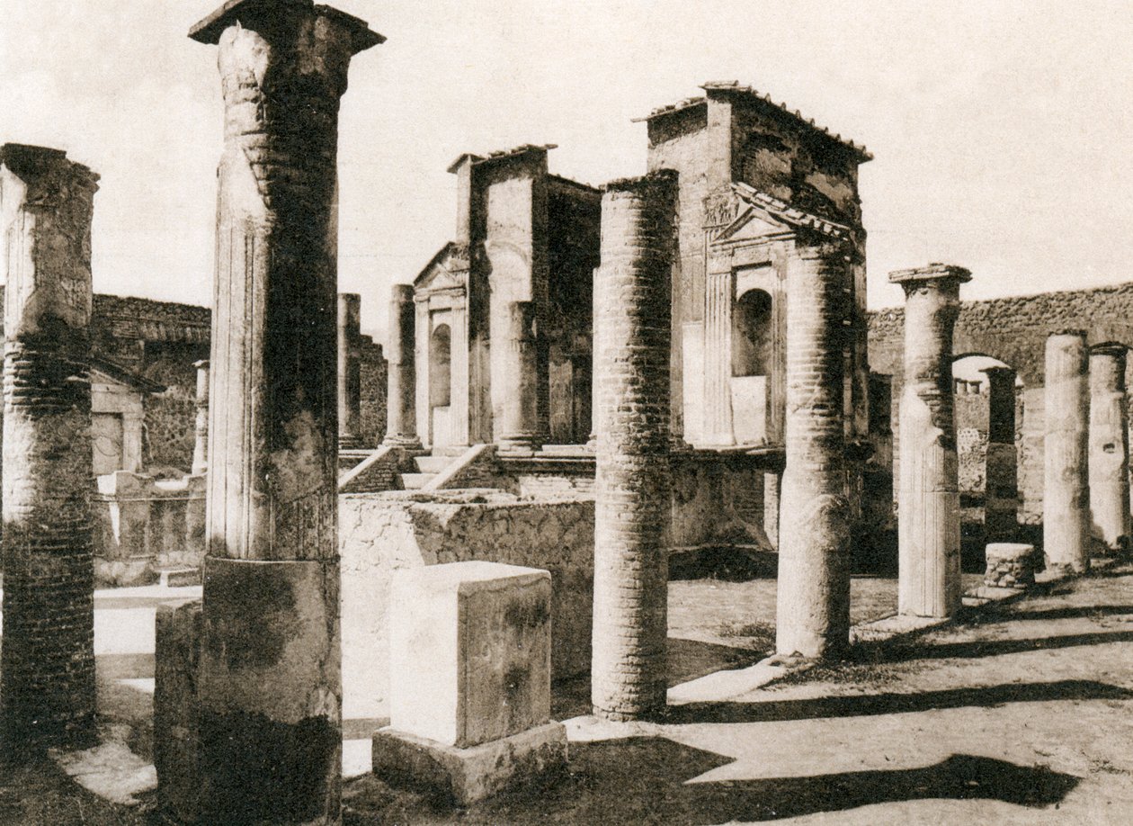 Isis tempel, Pompeji, Italien, ca 1900-talet av Unbekannt