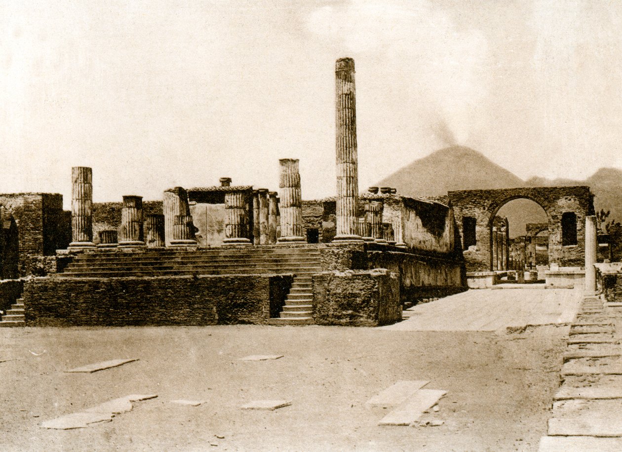 Jupitertemplet, Pompeji, Italien, c1900-talet av Unbekannt
