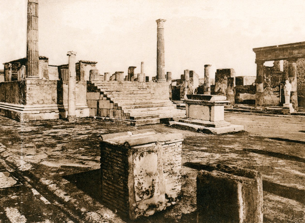 Jupitertemplet, Pompeji, Italien, c1900-talet av Unbekannt