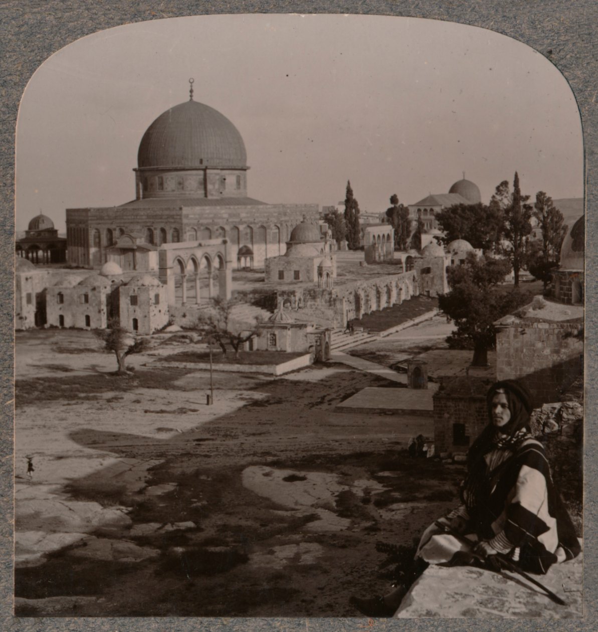 Tempelhägn, Jerusalem, ca 1900 av Unbekannt