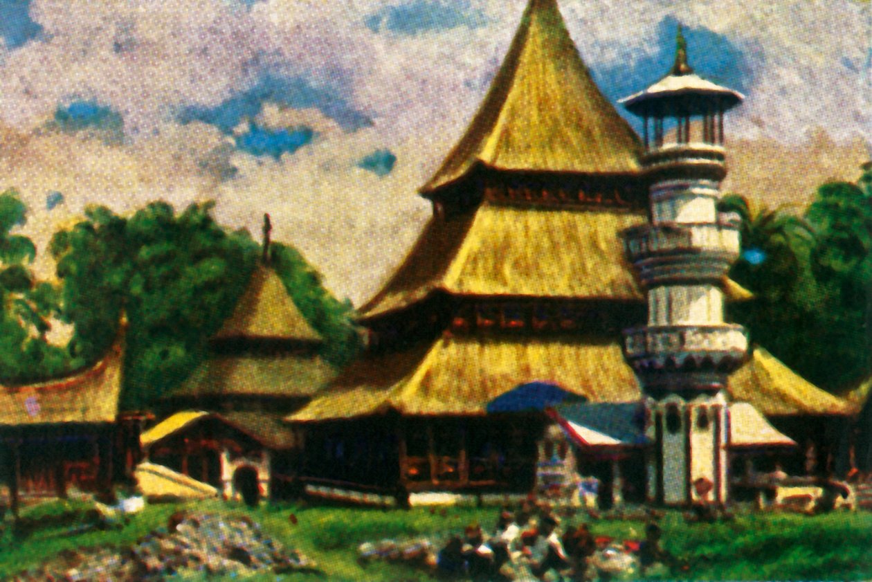 Tempel i Kota Baru, östra Sumatra, c1928. av Unbekannt
