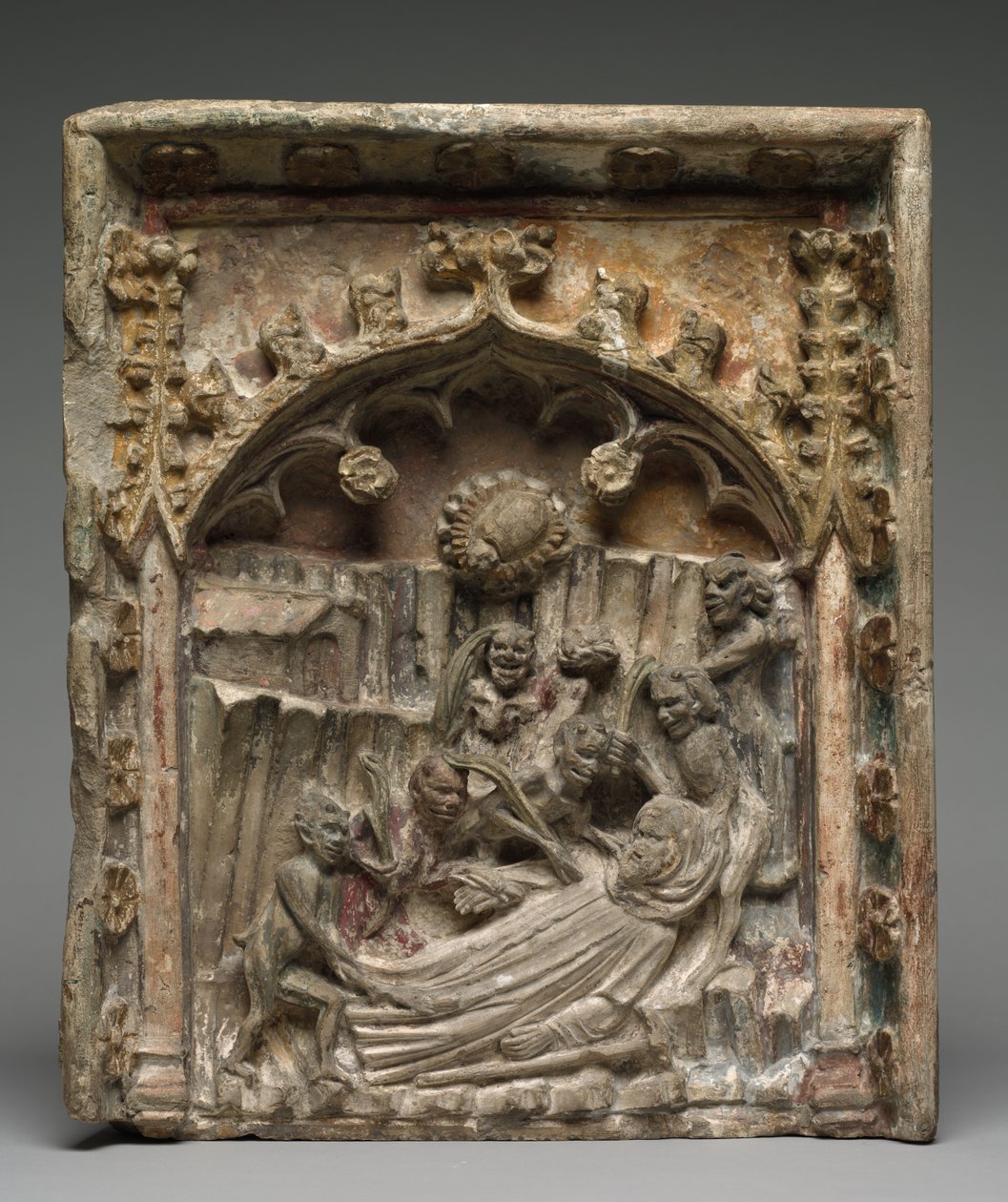 Frestelse av Sankt Antonius av Egypten, ca. 1400-talet. av Unbekannt