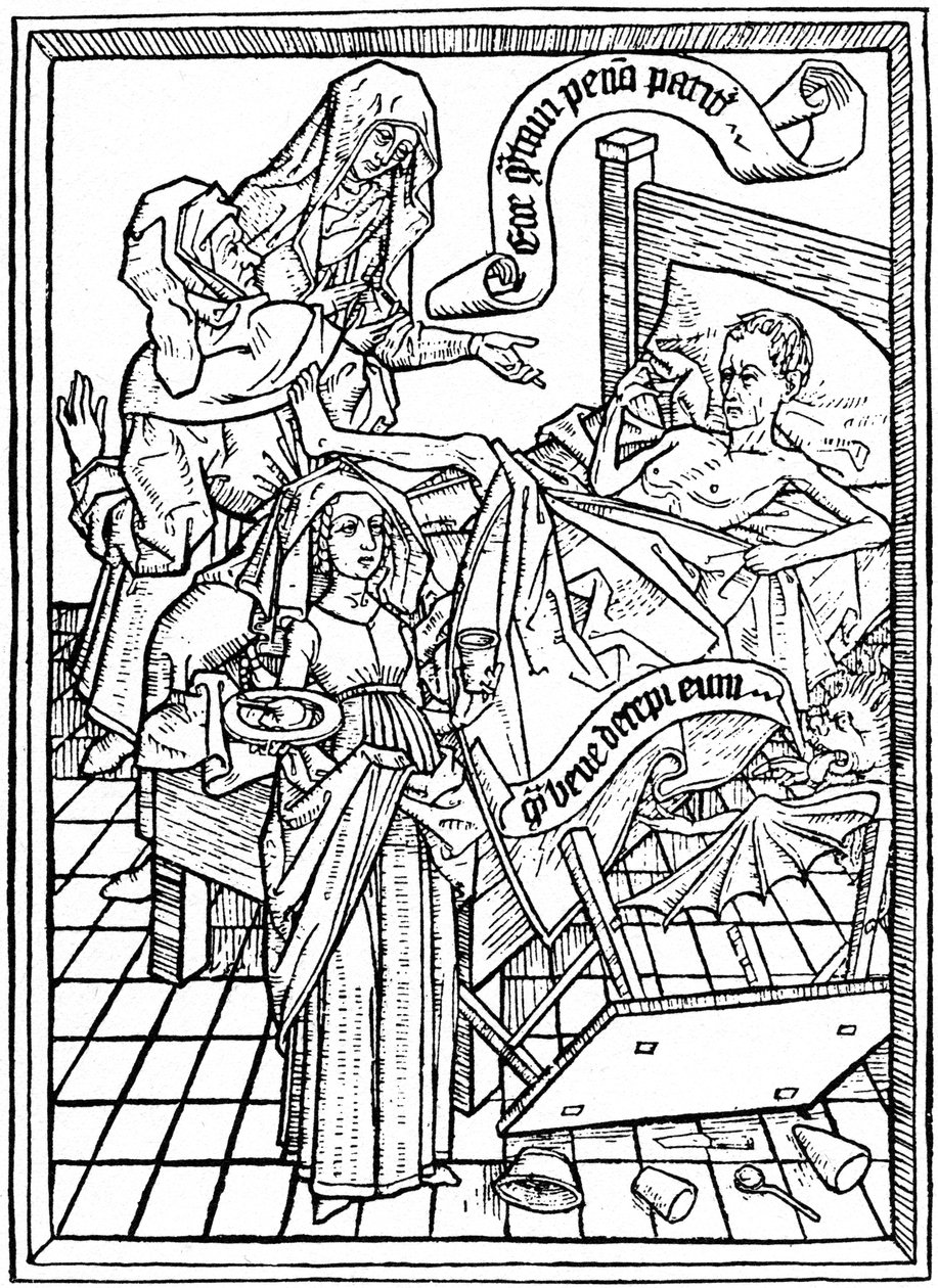 Frestelse till otålighet, c1465 1964. av Unbekannt