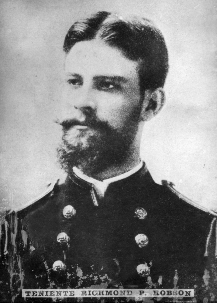 Teniente Richmond Pearson Hobson 1870-1937, USAs flotta konteramiral, c1910 av Unbekannt