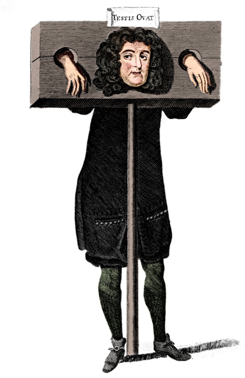Testis Ovat, Titus Oates in the pillory, 1600-talet c1905 av Unbekannt