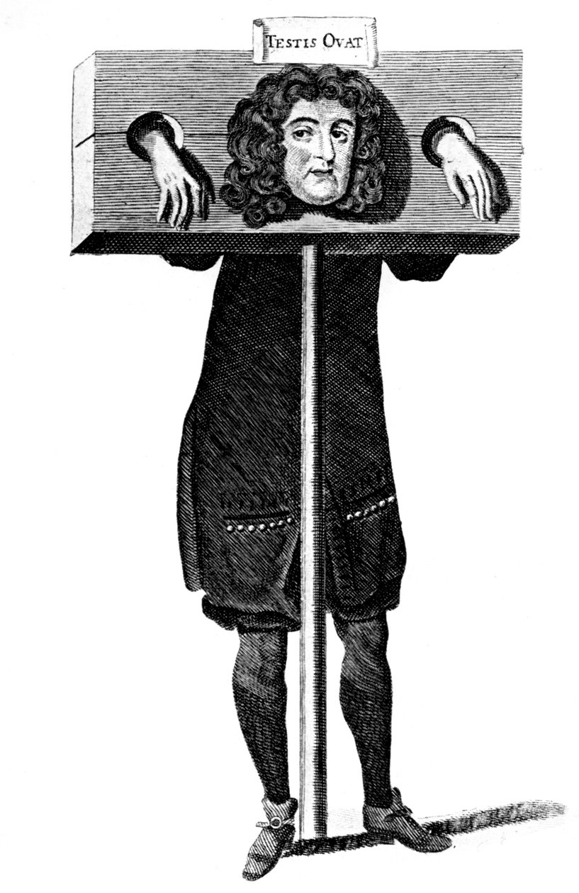 Testis Ovat, Titus Oates in the pillory, 1600-talet c1905 av Unbekannt