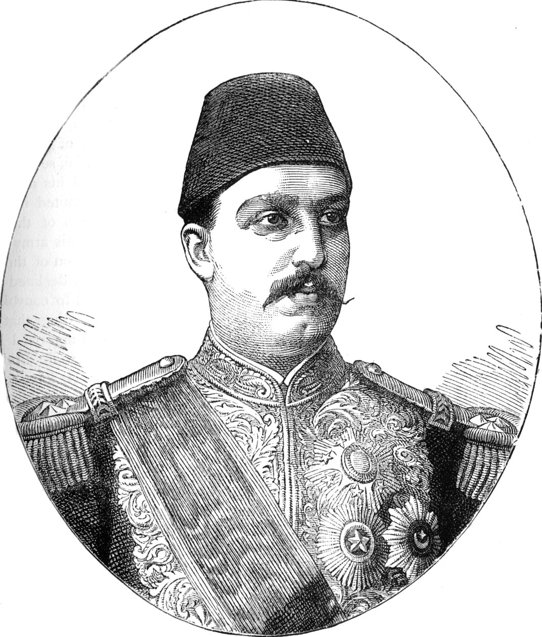 Tewfik, Khedive i Egypten, c1882 av Unbekannt