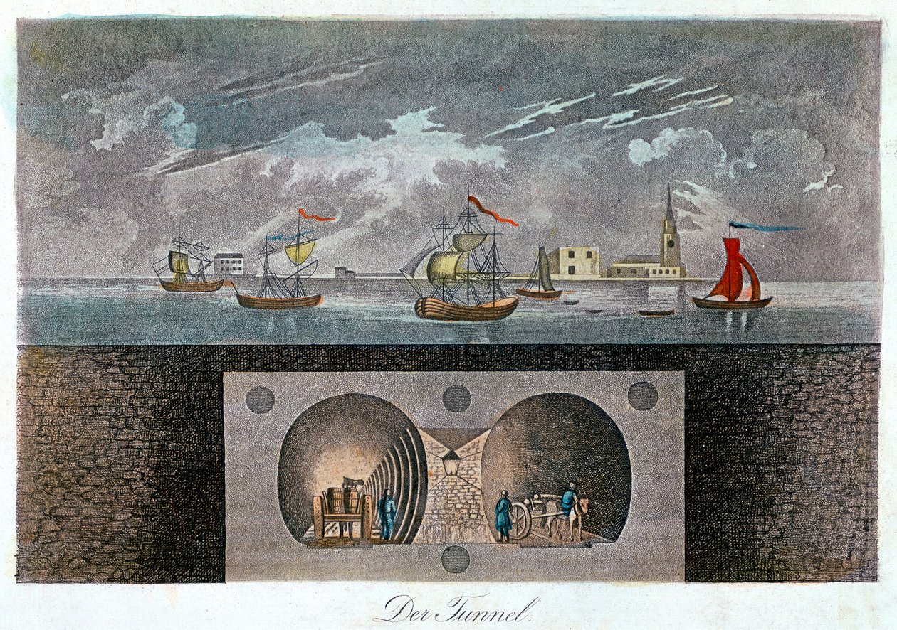 Thames Tunnel, c1830 av Unbekannt