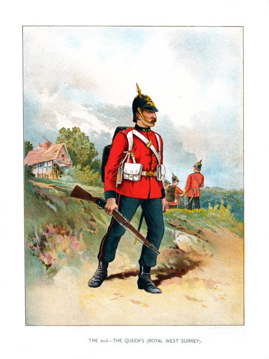 Den andra, The Queens Royal West Surrey, c1890 av Unbekannt