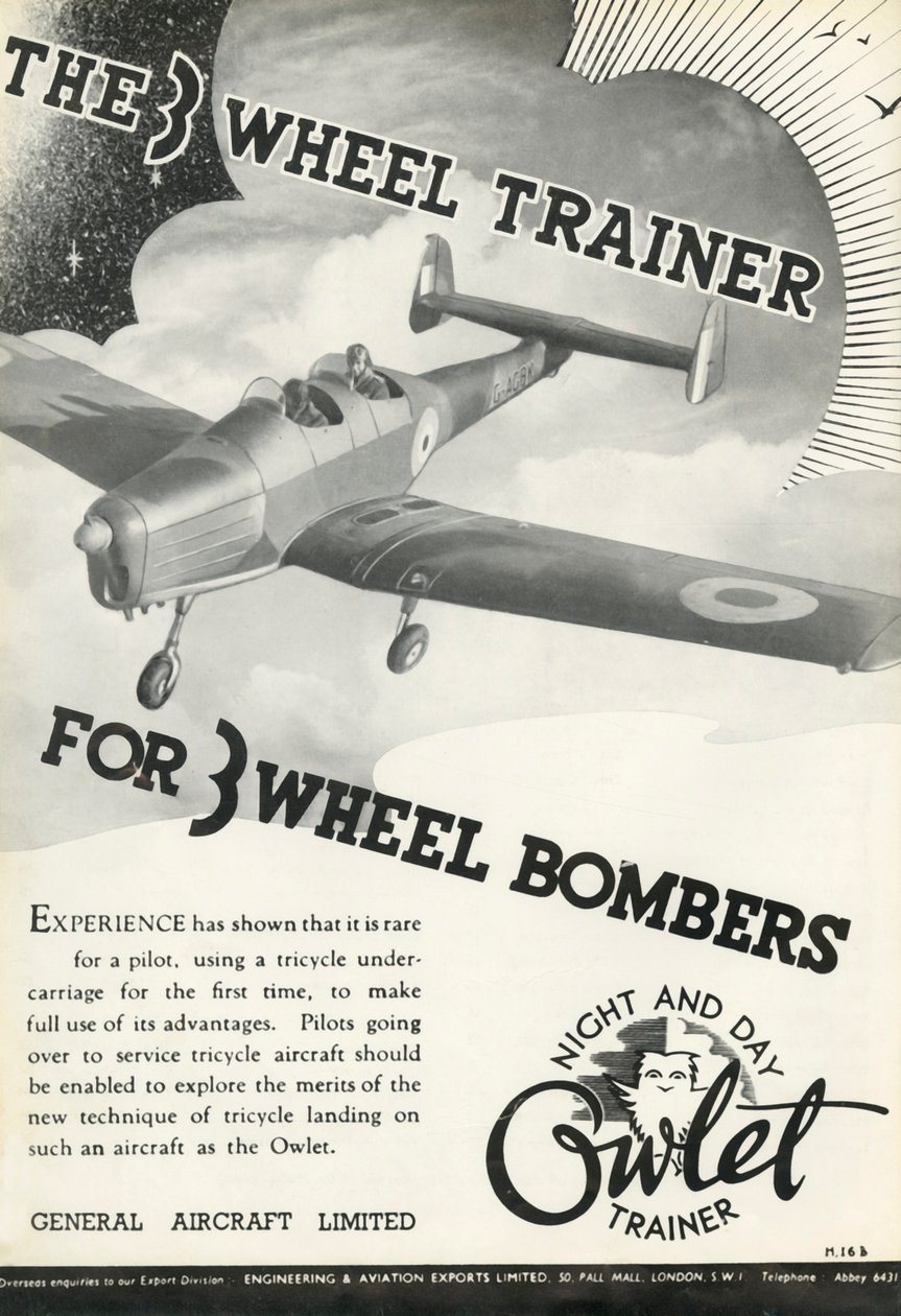 Den 3-hjuliga tränaren för 3-hjuliga bombplan, 1941. av Unbekannt