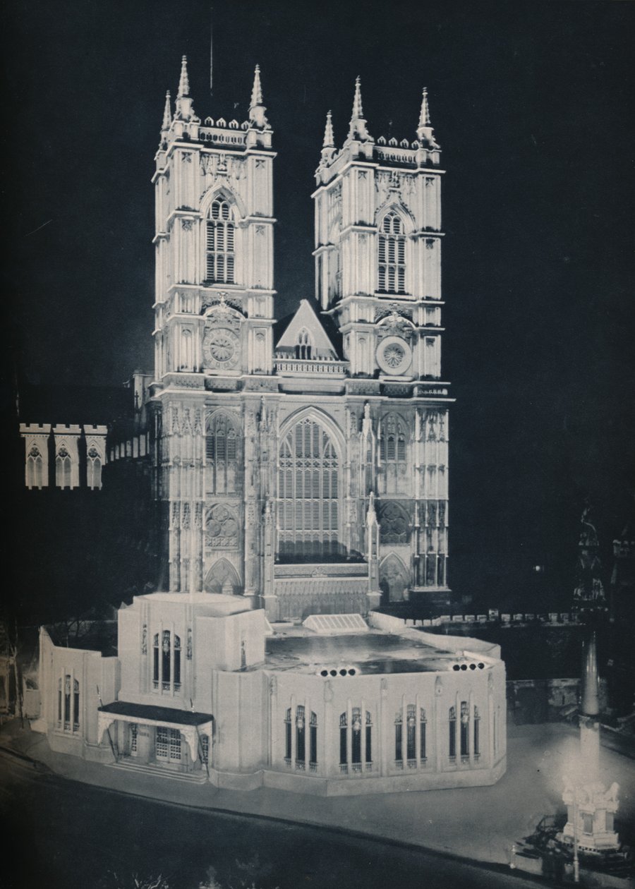 Abbey Church of St. Peter, Westminster, visar det tillfälliga annexet, 1937 av Unbekannt