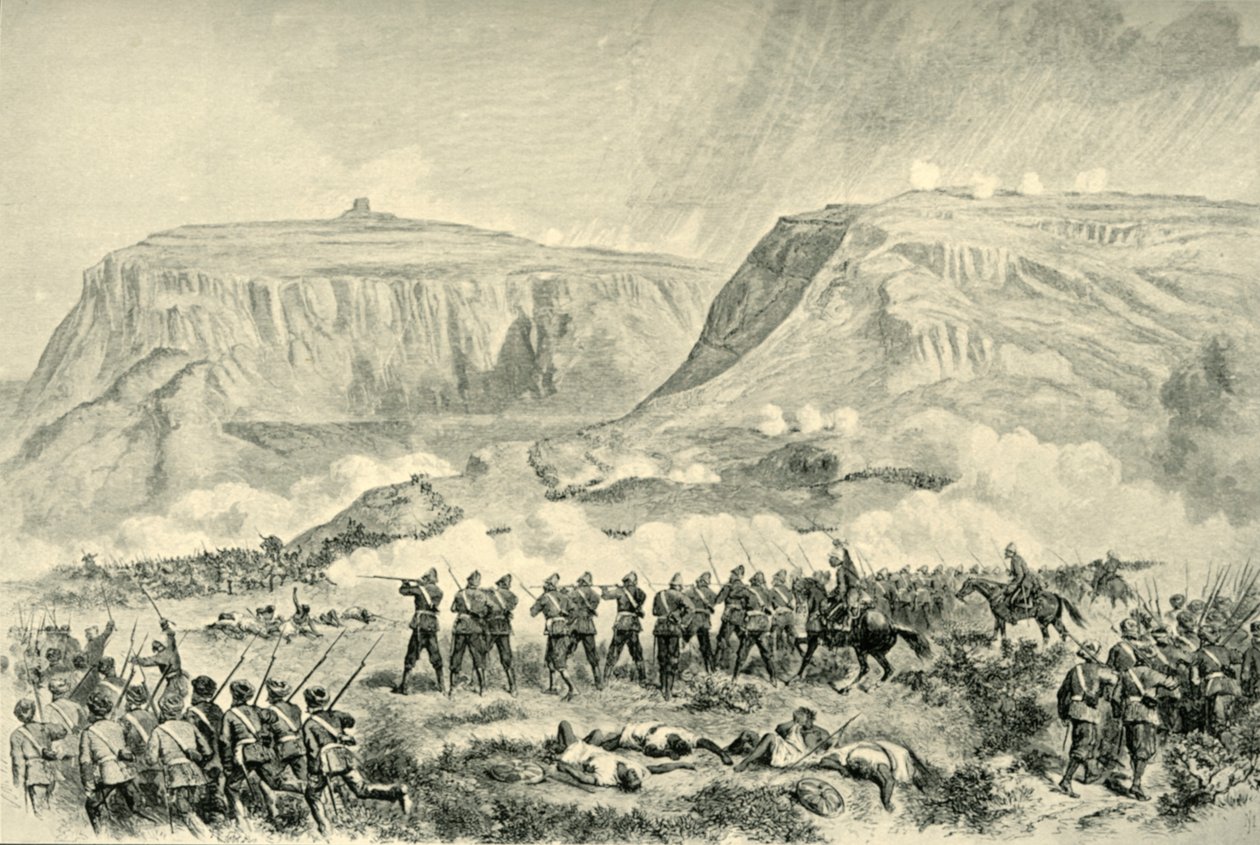 Abessinienexpeditionen: Slaget vid Arogee...på långfredagen den 10 april 1868, 1901 av Unbekannt