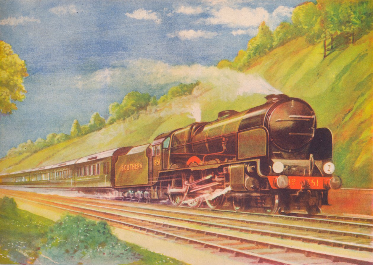 Ace Atlantic Coast Express, S.R., i Weybridge Cutting, 1940 av Unbekannt
