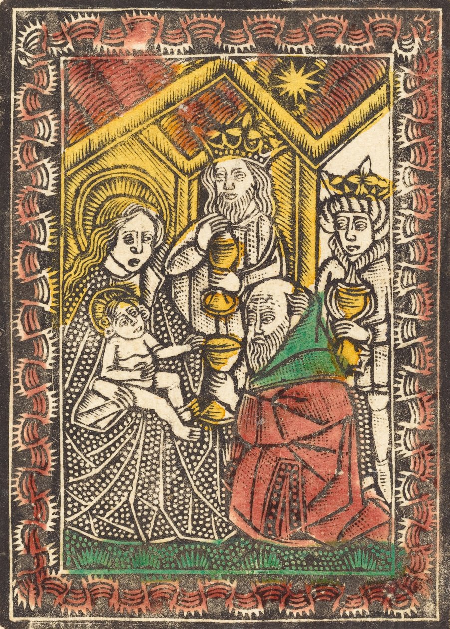 Tillbedjan av Magi, ca. 14701480. av Unbekannt