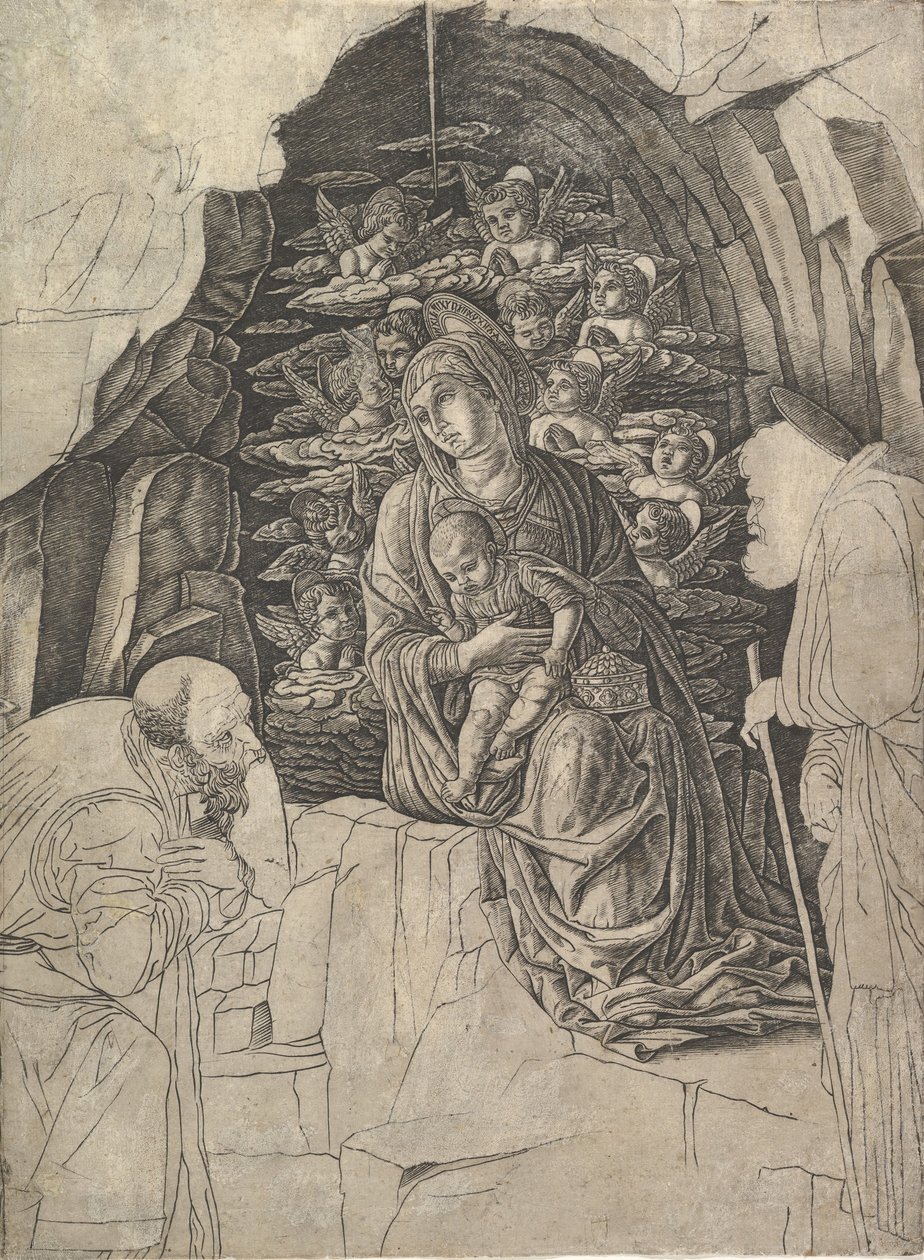 Tillbedjan av Magi, ca. 1475-80. av Unbekannt