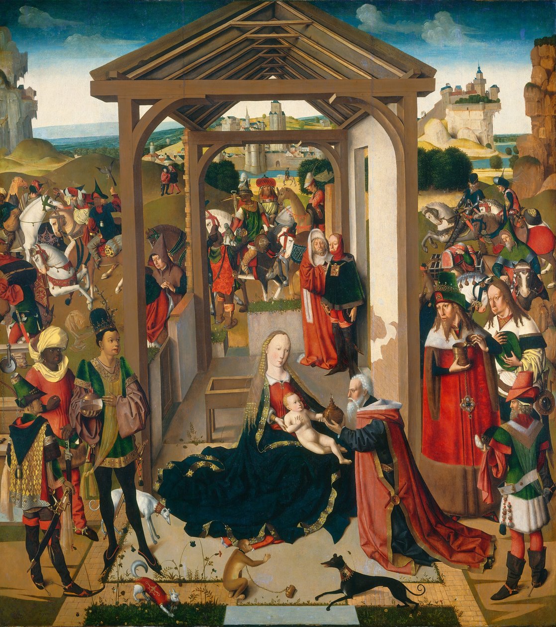 The Adoration of the Magi, fjärde kvartalet 1400-talet. av Unbekannt