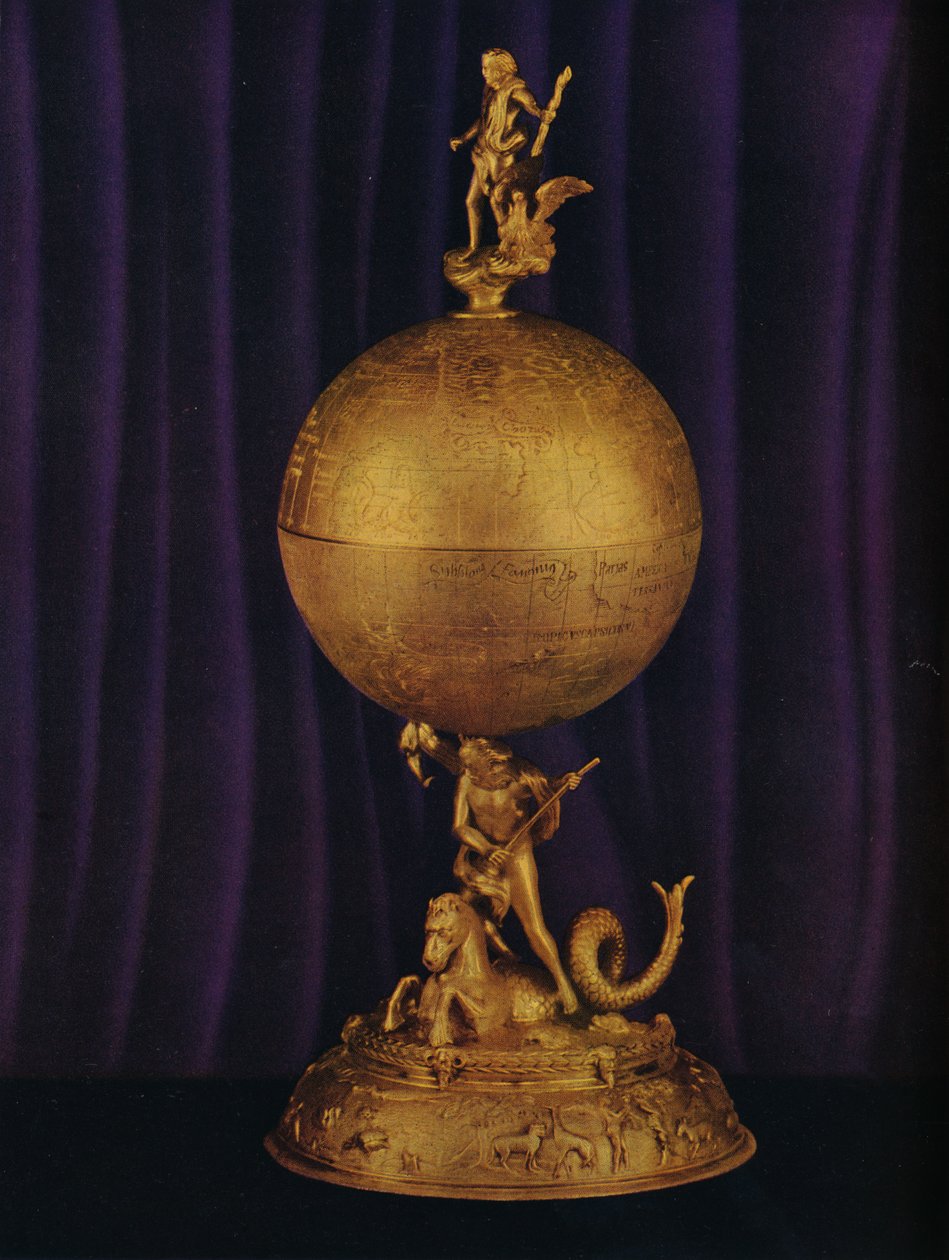 Airthrey Gold Globe Cup: Sydtyska, c1560-1565, 1936 av Unbekannt
