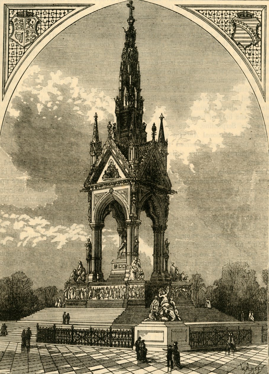 Albert Memorial, c1876. av Unbekannt